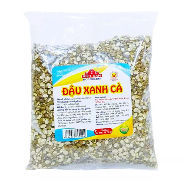  Đậu xanh cà Việt San loại 1 gói 500g 