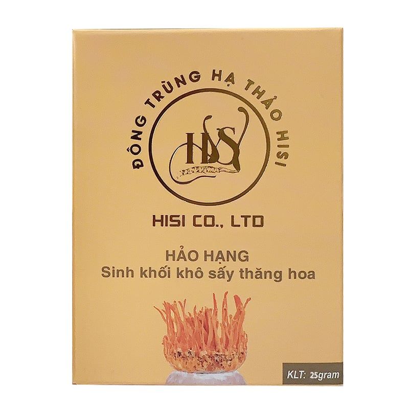  Đông trùng hạ thảo khô HISI sấy thăng hoa hũ 50 g 