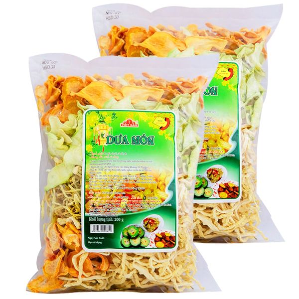  Dưa món Tết Việt San sấy khô bộ 2 gói x 200 g 