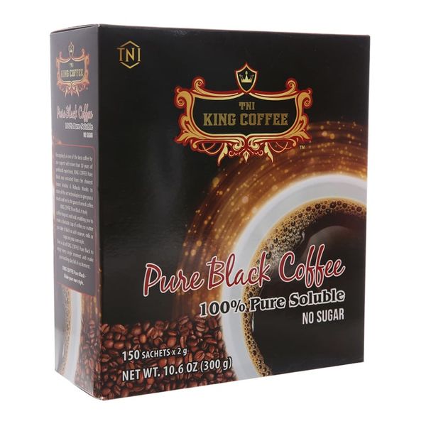  Cà phê đen TNI King Coffee Pure Black Coffee 150 gói x 2g hộp 300 g 