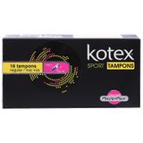  Băng vệ sinh Kotex Sport Tampons hộp 16 cây 