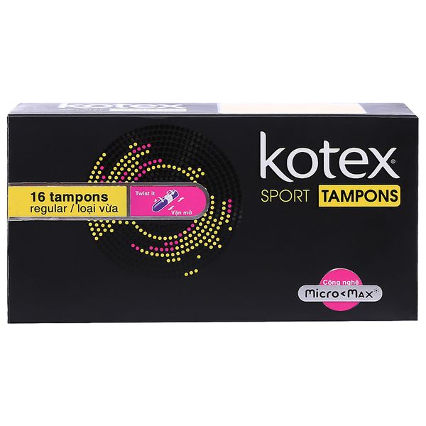  Băng vệ sinh Kotex Sport Tampons hộp 16 cây 