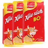  Xúc xích bò tiệt trùng Vissan 4 cây x 40g gói 160g 