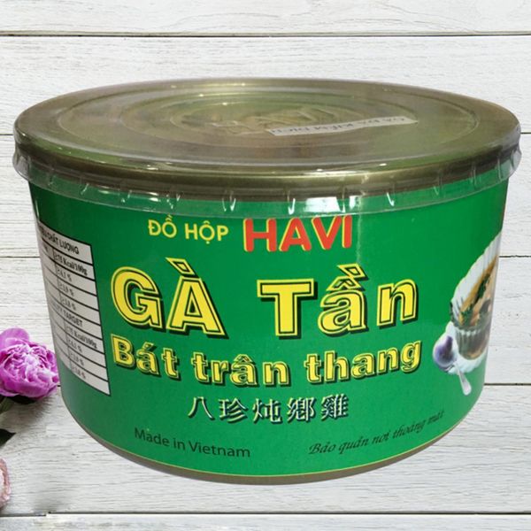  Gà ác tiềm bát trần thang Bảo Long nguyên con lon 400g 