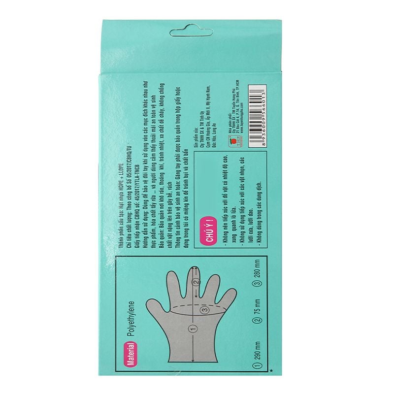  Găng tay Tuyền Hưng Phú  Size S hộp 100 cái 