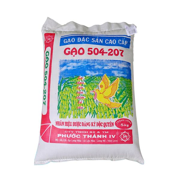  Gạo đặc sản 504 Phước Thành 4 nở khô bao 5 kg 