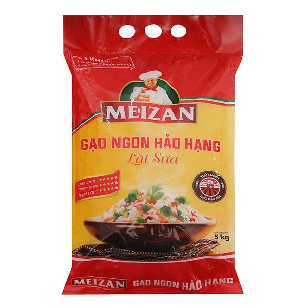  Gạo lài sữa Meizan túi 5kg 