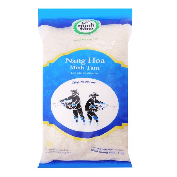  Gạo nàng hoa Minh Tâm túi 5kg 