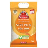  Gạo Neptune ST25 Plus Lúa Tôm thùng 5 Túi x 5Kg 