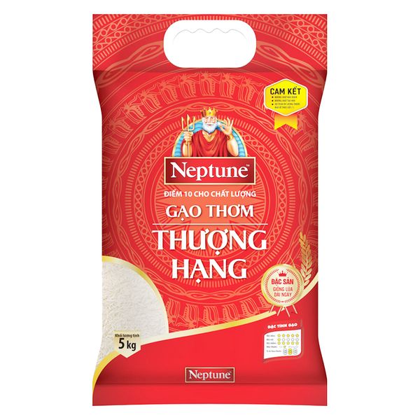  Gạo thơm thượng hạng Neptune túi 5kg 