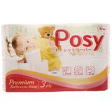  Giấy vệ sinh Posy premium 3 lớp lốc 6 cuộn 