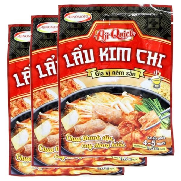  Gia vị lẩu kim chi Aji Quick bộ 3 gói x 55 g 