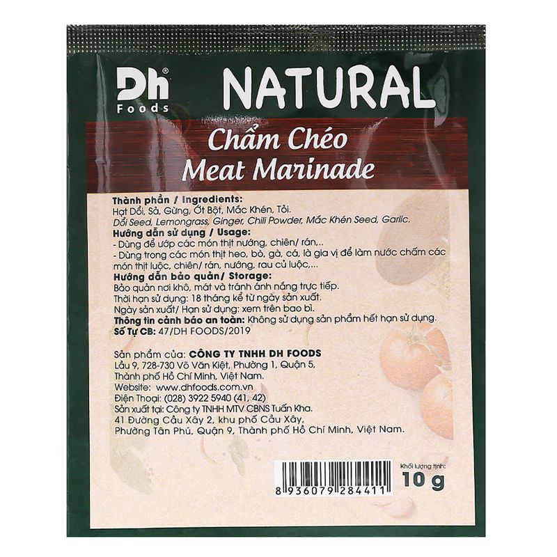  Gia vị ướp thịt chẩm chéo DH Foods Natural bộ 2 gói x 10g 
