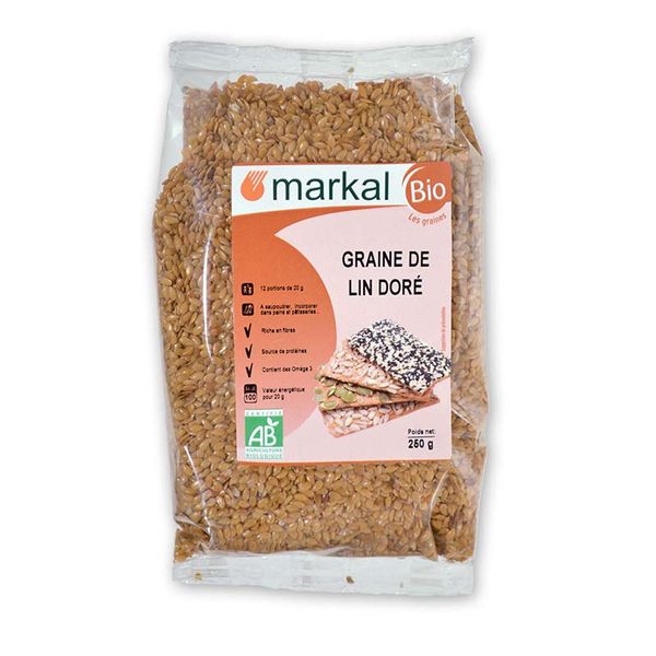  Hạt lanh vàng hữu cơ Markal gói 250g 