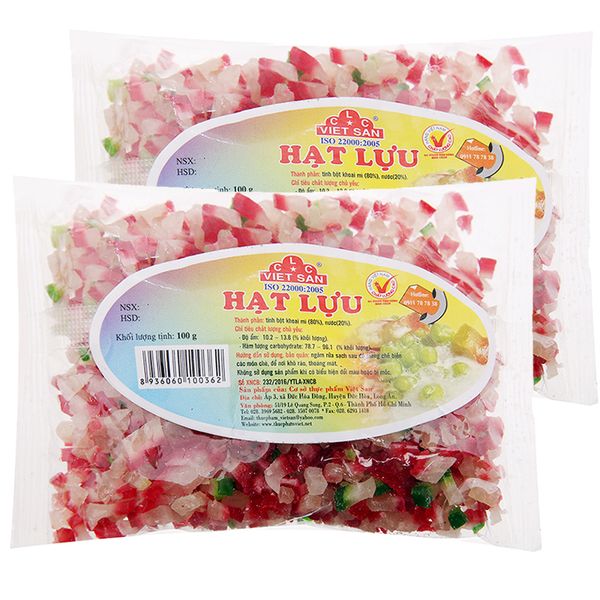  Hạt lựu Việt San bộ 2 gói x 100g 