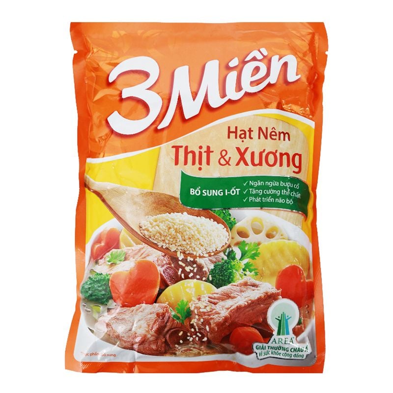  Hạt nêm 3 Miền thịt và xương gói 400g 