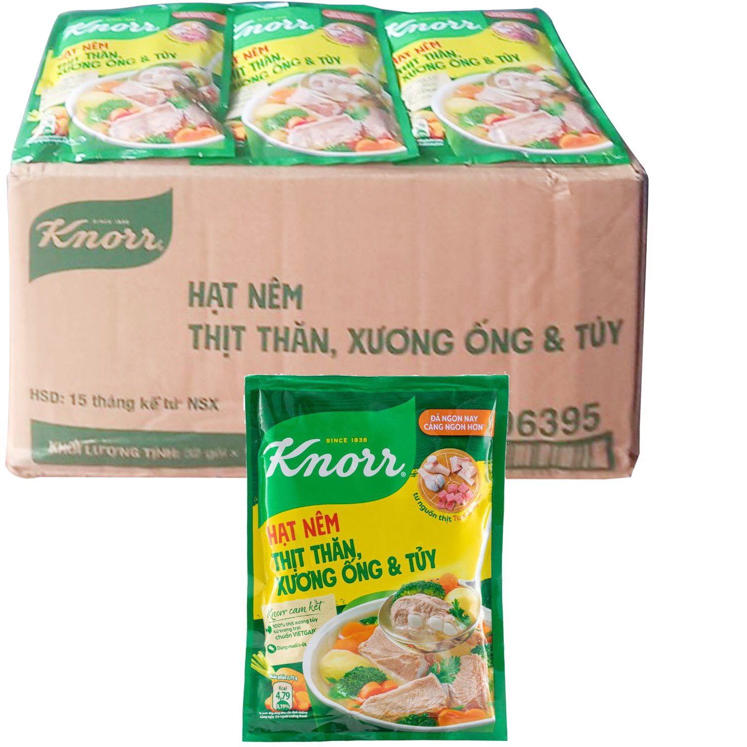  Hạt nêm Knorr Thịt thăn xương ống tủy thùng 32 gói x 170g 