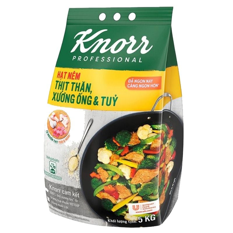  Hạt nêm Knorr thịt thăn xương ống và tủy gói 5kg 