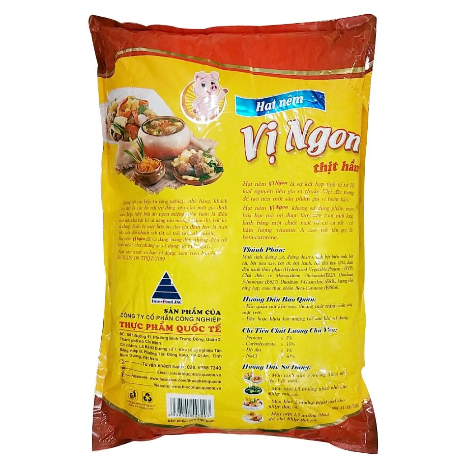  Hạt nêm Vị Ngon thịt heo hầm gói 10 Kg 