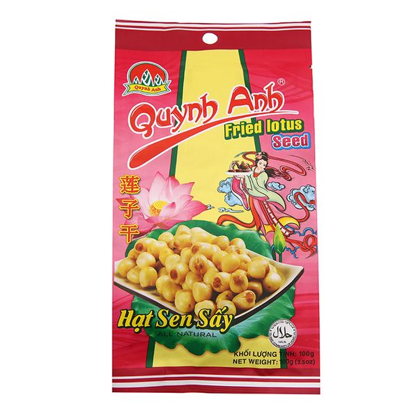  Hạt sen sấy Quỳnh Anh gói 100g 