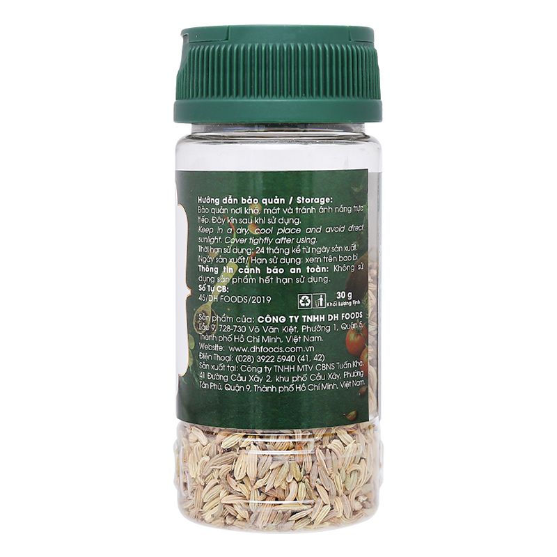  Hạt tiểu hồi Dh Foods Natural bộ 2 hũ x 30g 