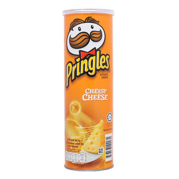  Bánh Snack khoai tây vị phô mai Pringles lon 107g 