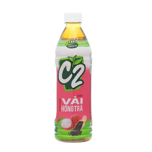  Hồng trà C2 vị vải chai 455 ml 