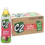  Hồng trà C2 vị vải thùng 24 chai x 455 ml 