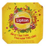  Hộp quà trà đen và trà xanh Lipton nhãn vàng 57,5g 