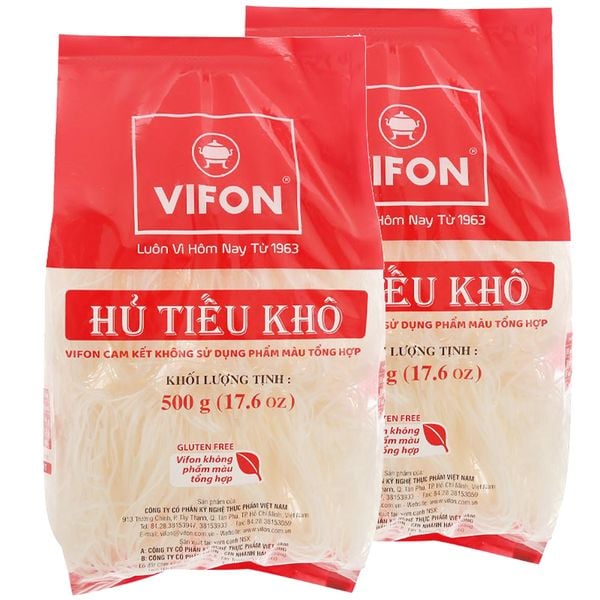  Hủ tiếu khô Vifon bộ 2 gói x 500g 