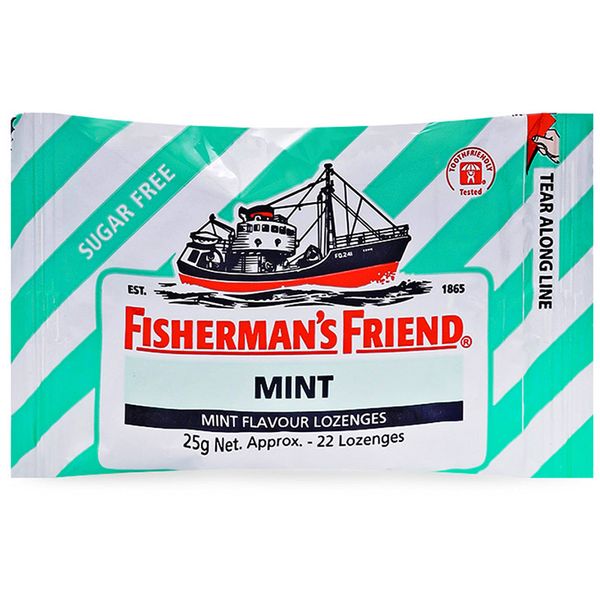  Kẹo cay con tàu Fisherman's Friend vị bạc hà 25g 