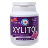  Kẹo singum không đường Lotte Xylitol vị bạc hà và việt quất 58g 