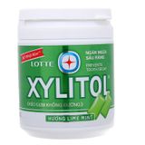  Kẹo singum không đường Lotte Xylitol vị chanh và bạc hà 145g 