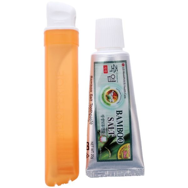  Bộ kem đánh răng Travel kit bamboo salt 20 g và bàn chải đánh răng Perioe 