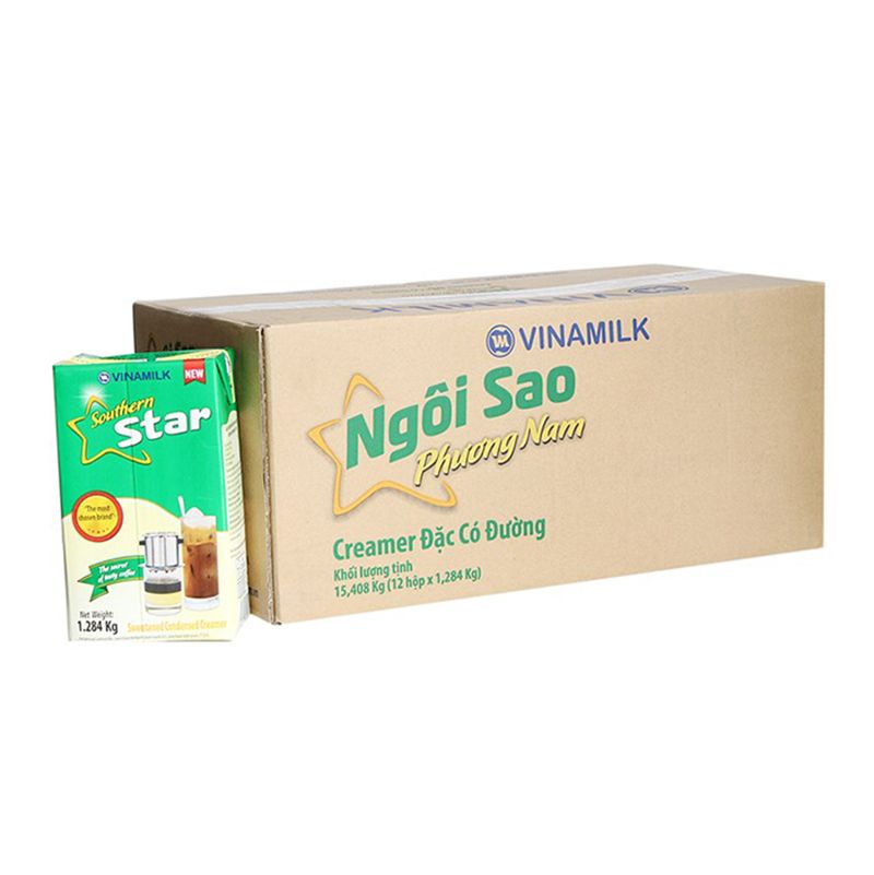 Kem đặc Co đường Ngoi Sao Phương Nam Xanh La Thung 12 Hộp X 1 284 Kg Webtaphoa Vn Chuyen Sỉ Va Lẻ