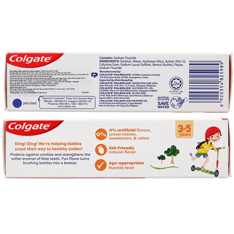  Kem đánh răng cho bé từ 3 - 5 tuổi Colgate hương dâu tuýp 80g 