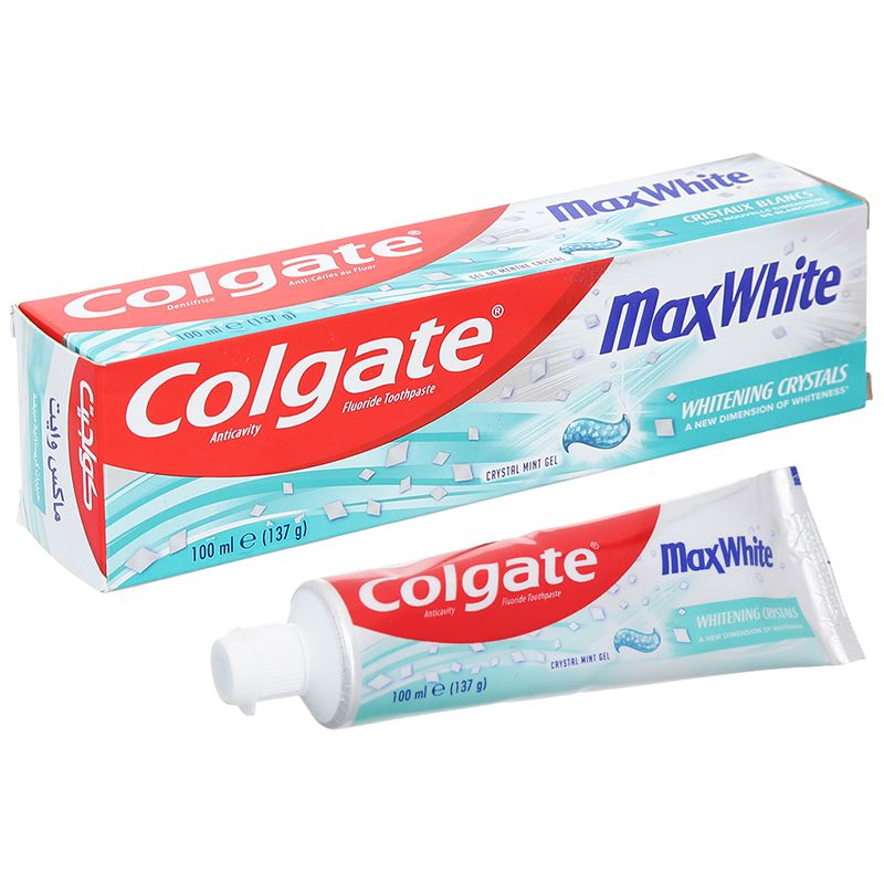  Kem đánh răng Colgate Maxwhite ngừa sâu răng trắng sáng tuýp 137g 