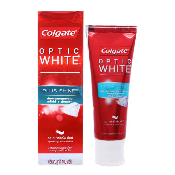  Kem đánh răng Colgate Optic White Plus Shine tuýp 100g 