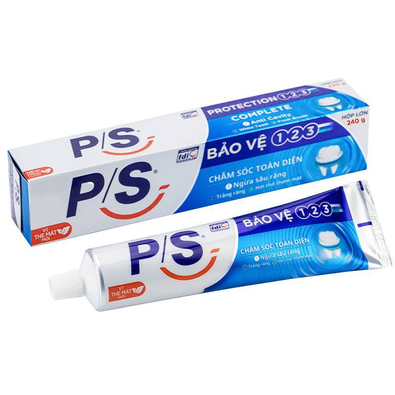  Kem đánh răng P/S bảo vệ 123 chăm sóc toàn diện thùng 36 cây x 230g 