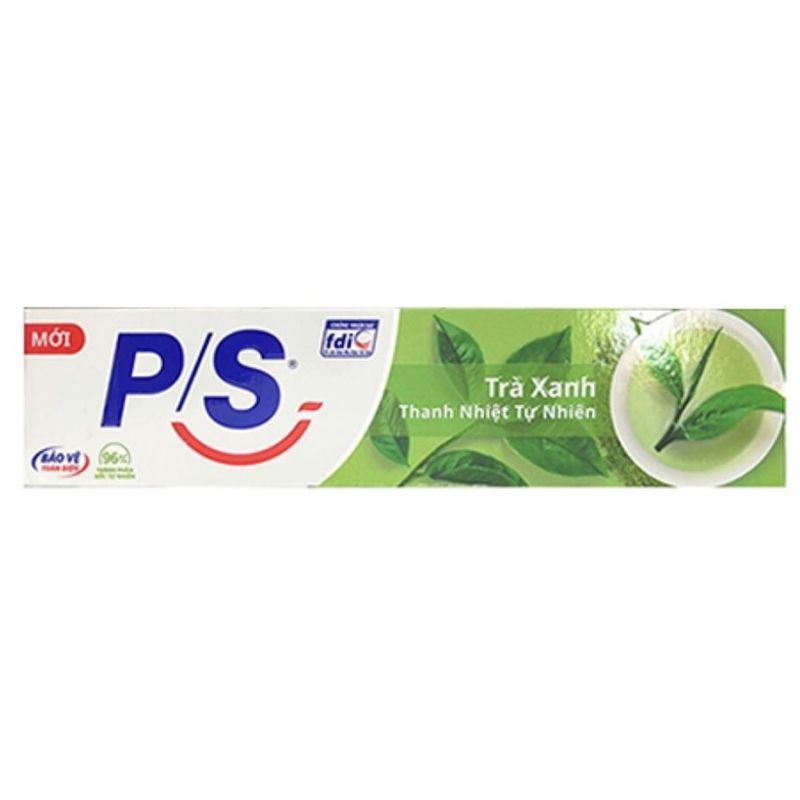  Kem đánh răng P/S trà xanh thanh nhiệt tự nhiên cây 180g 