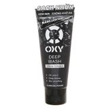  Kem rửa mặt có hạt Oxy Deep Wash sạch sâu kiểm soát nhờn tuýp 100g 