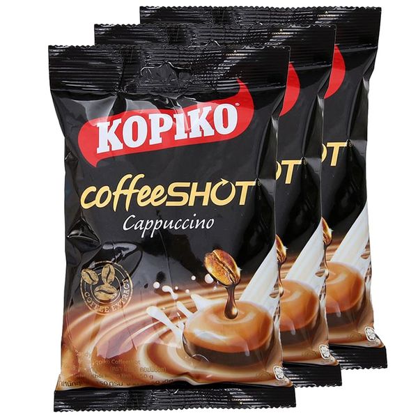  Kẹo cà phê sữa Kopiko vị cappuccino bộ 3 gói x 135g 