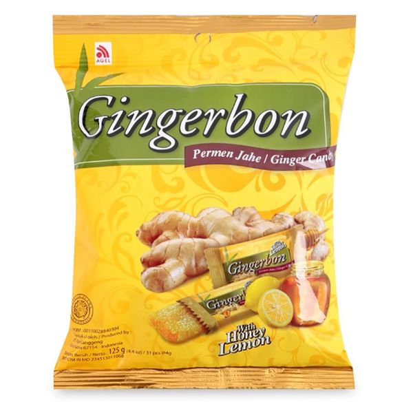  Kẹo gừng dẻo Gingerbon chanh mật ong gói 125g 