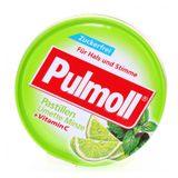  Kẹo ngậm ho Pulmoll Limette Minze không đường vị chanh muối hộp 50g 