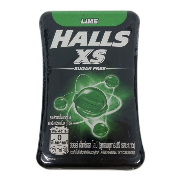  Kẹo ngậm không đường Halls XS hương chanh hộp 15g 