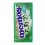  Kẹo ngậm không đường Spearmint và trà xanh Mentos Pure Fresh hộp 35g 