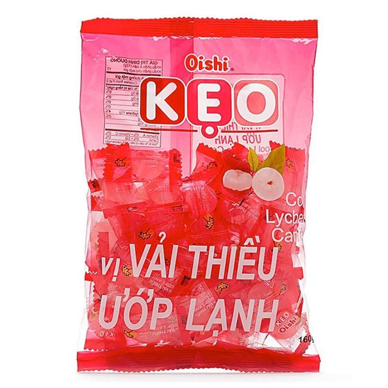  Kẹo Oishi vải thiều ướp lạnh gói 85g 