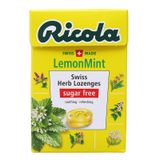  Kẹo thảo mộc không đường chanh bạc hà Ricola LemonMint hộp 40g 