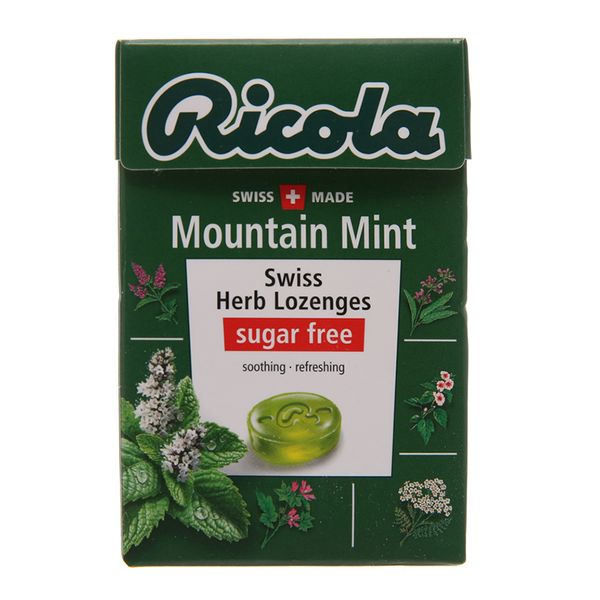  Kẹo thảo mộc không đường hương bạc hà Ricola Mountain Mint hộp 40g 