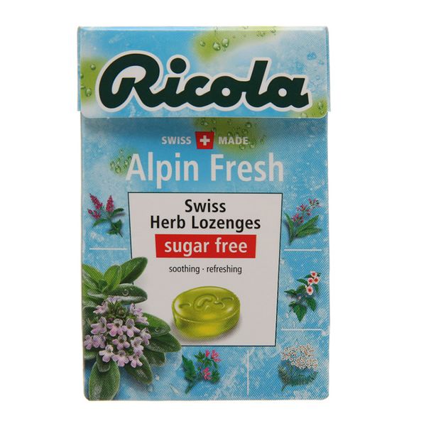  Kẹo thảo mộc không đường Ricola Alpin Fresh hộp 40g 